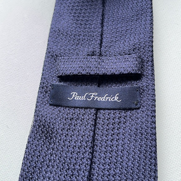 Paul Fredrick blue tie - Picture 2 of 5